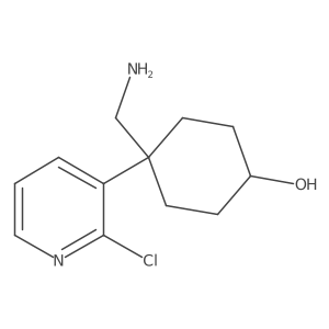 4-(Aminomethyl)-4-(2-chloropyridin-3-yl)cyclohexan-1-ol Structure