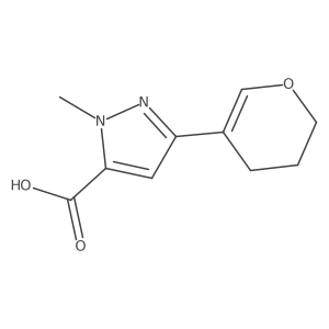 3-(3,4-dihydro-2H-pyran-5-yl)-1-methyl-1H-pyrazole-5-carboxylic acid结构式