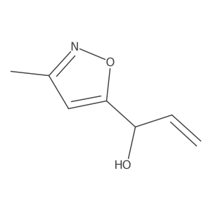 1-(3-Methyl-1,2-oxazol-5-yl)prop-2-en-1-ol结构式