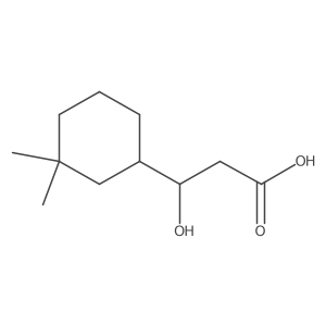 3-(3,3-Dimethylcyclohexyl)-3-hydroxypropanoic acid结构式
