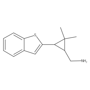 [3-(1-Benzothiophen-2-yl)-2,2-dimethylcyclopropyl]methanamine结构式