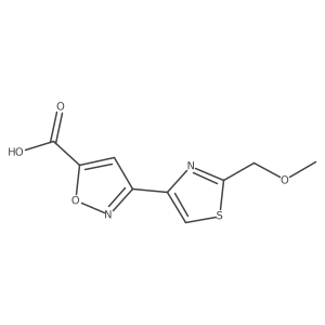 3-[2-(Methoxymethyl)-1,3-thiazol-4-yl]-1,2-oxazole-5-carboxylic acid Structure
