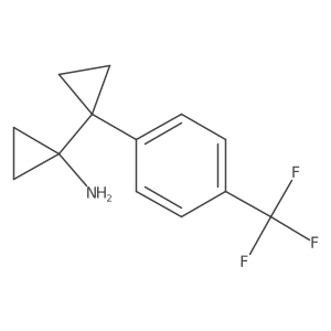 1-{1-[4-(Trifluoromethyl)phenyl]cyclopropyl}cyclopropan-1-amine结构式
