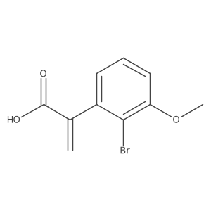 2-(2-Bromo-3-methoxyphenyl)prop-2-enoic acid结构式