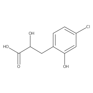 3-(4-Chloro-2-hydroxyphenyl)-2-hydroxypropanoic acid Structure