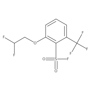 2-(2,2-Difluoroethoxy)-6-(trifluoromethyl)benzene-1-sulfonyl fluoride结构式