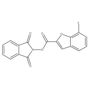 1,3-dioxo-2,3-dihydro-1H-isoindol-2-yl 7-fluoro-1-benzofuran-2-carboxylate结构式