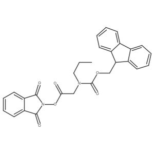 1,3-dioxo-2,3-dihydro-1H-isoindol-2-yl 2-({[(9H-fluoren-9-yl)methoxy]carbonyl}(propyl)amino)acetate Structure
