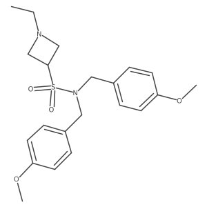 1-ethyl-N,N-bis(4-methoxybenzyl)azetidine-3-sulfonamide Structure
