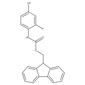 (9H-fluoren-9-yl)methyl N-(2-fluoro-4-hydroxyphenyl)carbamate Structure
