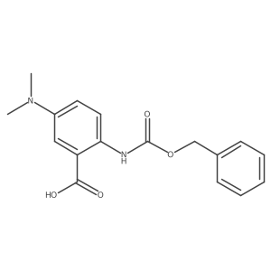 2-{[(Benzyloxy)carbonyl]amino}-5-(dimethylamino)benzoic acid Structure