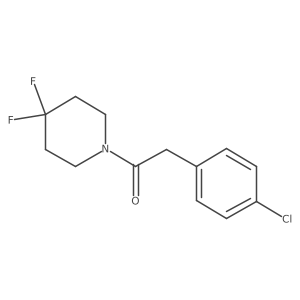 2-(4-Chlorophenyl)-1-(4,4-difluoropiperidin-1-yl)ethan-1-one Structure