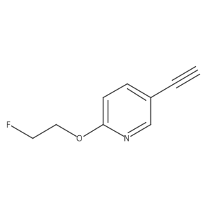 5-Ethynyl-2-(2-fluoroethoxy)pyridine结构式