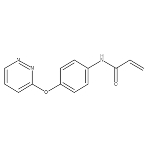 N-[4-(pyridazin-3-yloxy)phenyl]prop-2-enamide Structure