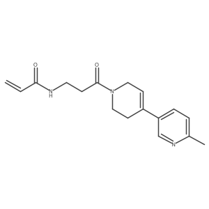 N-(3-{6-methyl-1',2',3',6'-tetrahydro-[3,4'-bipyridin]-1'-yl}-3-oxopropyl)prop-2-enamide结构式