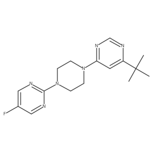 4-Tert-butyl-6-[4-(5-fluoropyrimidin-2-yl)piperazin-1-yl]pyrimidine结构式