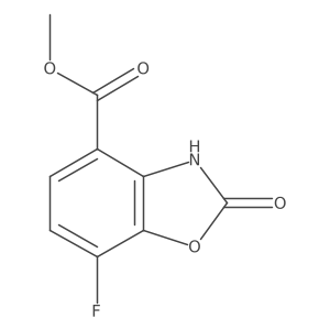 Methyl 7-fluoro-2-oxo-2,3-dihydrobenzo[d]oxazole-4-carboxylate结构式