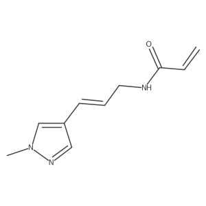 N-[(E)-3-(1-Methylpyrazol-4-yl)prop-2-enyl]prop-2-enamide结构式
