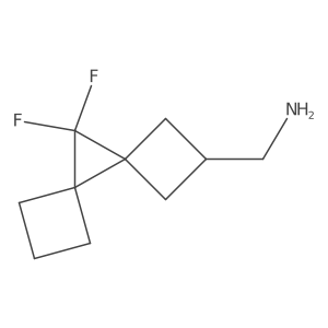 (9,9-Difluorodispiro[3.0.35.14]nonan-7-yl)methanamine Structure