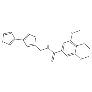 N-({[3,3'-bithiophene]-5-yl}methyl)-3,4,5-trimethoxybenzamide Structure
