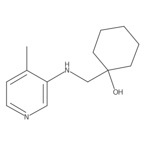1-{[(4-Methylpyridin-3-yl)amino]methyl}cyclohexan-1-ol结构式