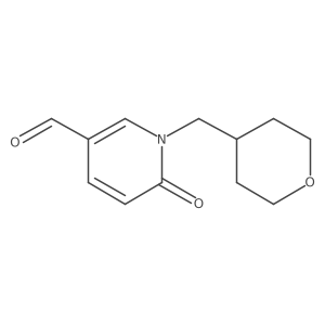 1-[(Oxan-4-yl)methyl]-6-oxo-1,6-dihydropyridine-3-carbaldehyde Structure