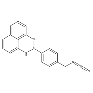 2-(4-(Azidomethyl)phenyl)-2,3-dihydro-1H-naptho[1,8-de][1,3,2]diazaborinine结构式