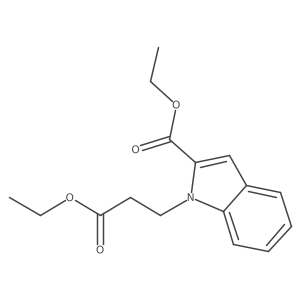 Ethyl 2-(ethoxycarbonyl)-1H-indole-1-propanoate Structure