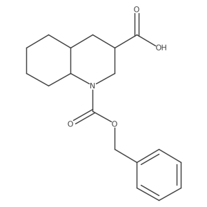 1-[(Benzyloxy)carbonyl]-decahydroquinoline-3-carboxylic acid结构式