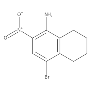 4-Bromo-2-nitro-5,6,7,8-tetrahydronaphthalen-1-amine Structure