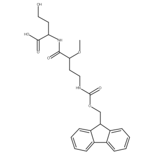 (2S)-2-[4-({[(9H-fluoren-9-yl)methoxy]carbonyl}amino)-2-methoxybutanamido]-4-hydroxybutanoic acid Structure