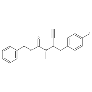 benzyl N-[1-(4-fluorophenyl)but-3-yn-2-yl]-N-methylcarbamate Structure