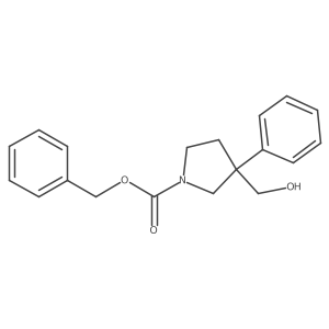Benzyl 3-(hydroxymethyl)-3-phenylpyrrolidine-1-carboxylate Structure