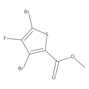 Methyl 3,5-dibromo-4-fluorothiophene-2-carboxylate Structure