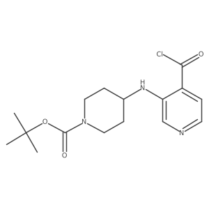 Tert-butyl 4-((4-(chlorocarbonyl)pyridin-3-yl)amino)piperidine-1-carboxylate结构式