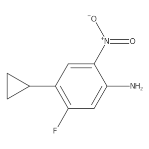 4-Cyclopropyl-5-fluoro-2-nitroaniline Structure
