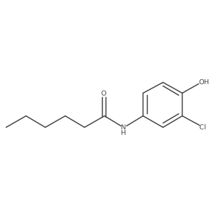 N-(3-chloro-4-hydroxyphenyl)hexanamide Structure