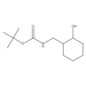 tert-butyl N-[(2-hydroxycyclohexyl)methyl]carbamate Structure