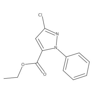 Ethyl 3-chloro-1-phenyl-1h-pyrazole-5-carboxylate结构式