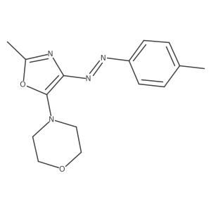 4-[2-Methyl-4-[2-(4-methylphenyl)diazenyl]-5-oxazolyl]morpholine结构式