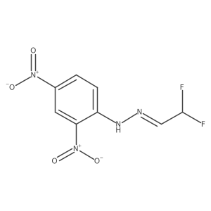 2,2-Difluoroacetaldehyde 2-(2,4-dinitrophenyl)hydrazone Structure