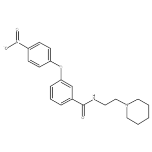 3-(4-Nitrophenoxy)-N-[2-(1-piperidinyl)ethyl]benzamide Structure