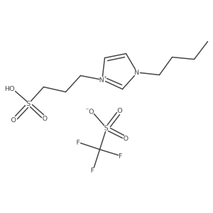 1-Propylsulfonic-3-butylimidazolium trifluoromethanesulfonate Structure