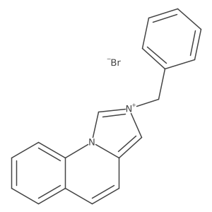 2-Benzyl-2H-imidazo[1,5-a]quinolin-10-ium bromide结构式