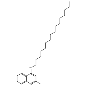 N-Hexadecyl-2-methyl-4-quinolinamine Structure