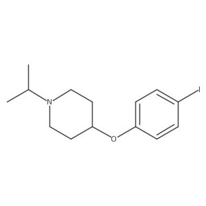 4-(4-Iodophenoxy)-1-isopropylpiperidine结构式