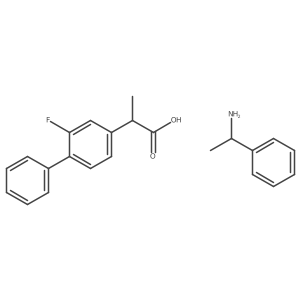 (2S)-2-(2-Fluoro-1,1'-biphenyl-4-yl)propanoic Acid (S)-(-)-alpha-Methylbenzylamine Salt;(2S)-2-(2-Fluoro-4-biphenyl)propanoic Acid (S)-(-)-alpha-Methylbenzylamine Salt Structure
