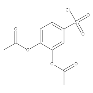 3,4-Diacetoxy-benzenesulphonyl chloride Structure
