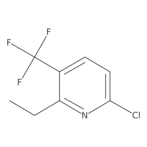 Pyridine, 6-chloro-2-ethyl-3-(trifluoromethyl)-结构式