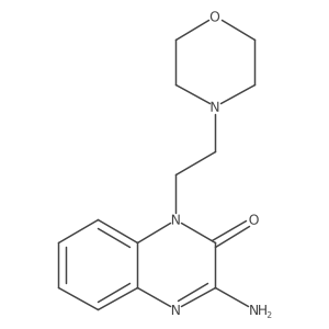 3-Amino-1-[2-(4-morpholinyl)ethyl]-2(1h)-quinoxalinone Structure
